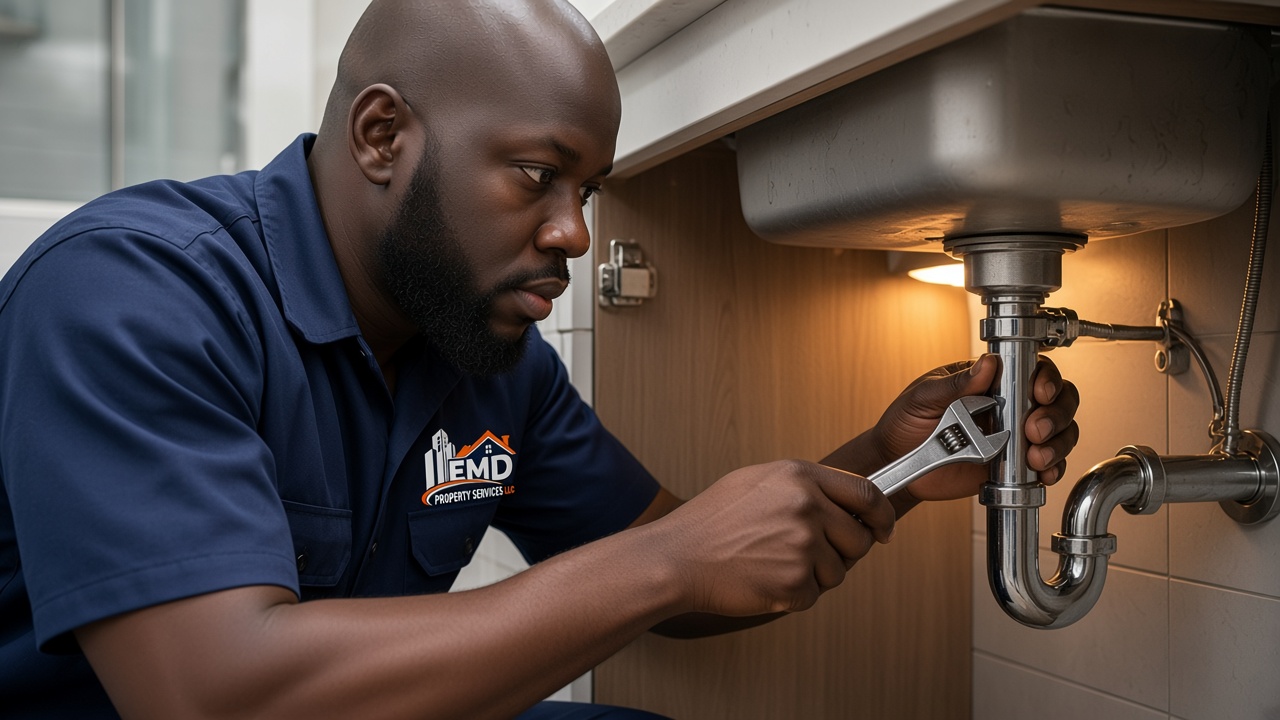 Plumber in FMD work shirt